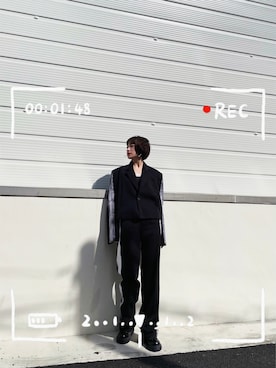 「coordinate」｜「アイテム（スラックス）」を使った、jiayingさん（レディース・165cm）の秋コーディネート