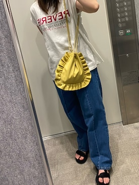 「イエローバッグ」｜sa98krさん（レディース・157cm）の夏コーディネート