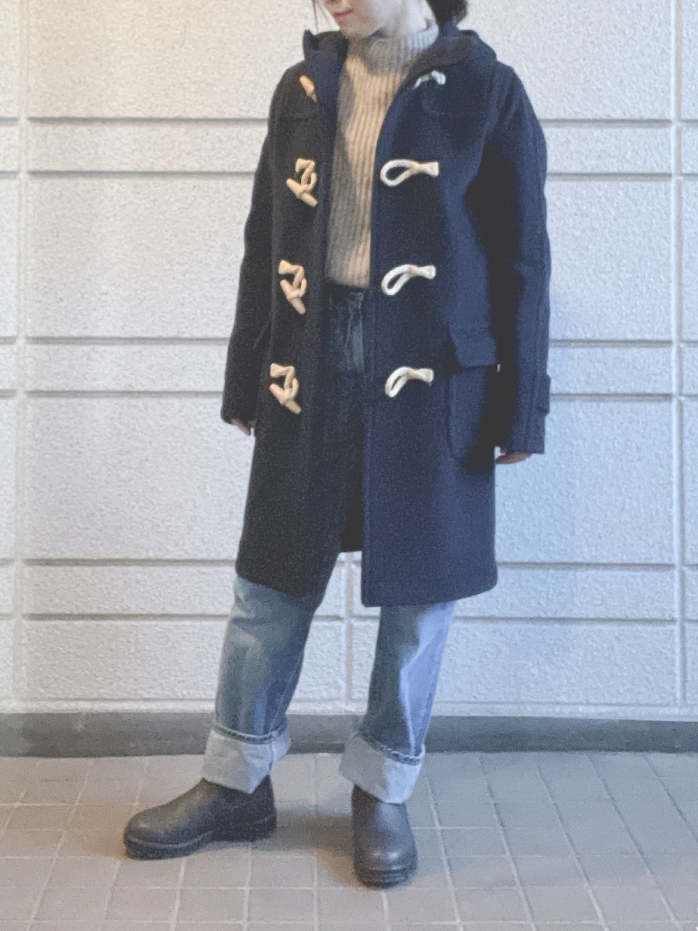 Traditional Weatherwear ネイビー ダッフルコート Traditional Weatherwear ネイビー ダッフルコート