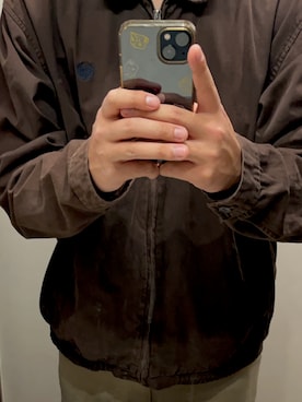 「CHAPS（チャップス）のアイテム（その他アウター）」を使った、どこかの社会人さん（メンズ・174cm）の春コーディネート