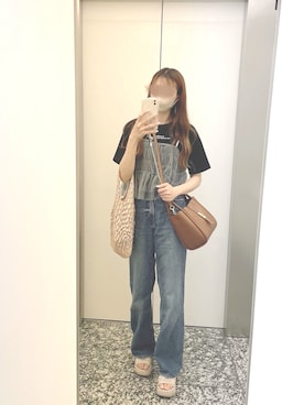 「ビスチェ」｜「アイテム（キャミソール、グレー系）」を使った、chunchun179さん（レディース・159cm）の春コーディネート