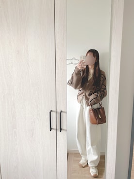 「アイテム（スウェットパンツ）」を使った、chunchun179さん（レディース・159cm）の秋コーディネート