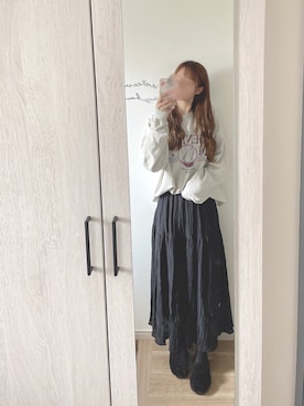 「アイテム（モカシン/デッキシューズ）」を使った、chunchun179さん（レディース・159cm）の春コーディネート