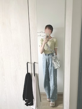 「ハイウエストパンツ」｜chunchun179さん（レディース・159cm）の夏コーディネート