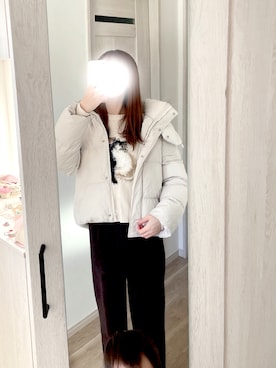 「ネコ」｜「アイテム（ジャケット/アウター）」を使った、chunchun179さん（レディース・159cm）の冬コーディネート