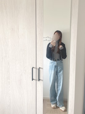 「アイテム（パーカー）」を使った、chunchun179さん（レディース・159cm）の秋コーディネート