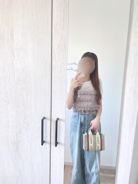 「アイテム（キャミソール）」を使った、chunchun179さん（レディース・159cm）の秋コーディネート