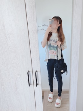 「chuu（チュー）のアイテム」を使った、chunchun179さん（レディース・159cm）の秋コーディネート