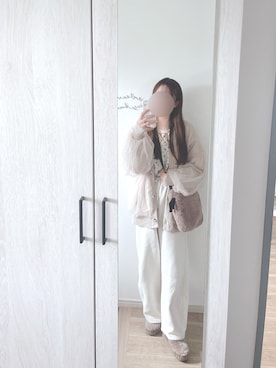 「アイテム（モカシン/デッキシューズ）」を使った、chunchun179さん（レディース・159cm）の秋コーディネート