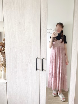 「JUNOAH（ジュノア）のアイテム（ワンピース/ドレス）」を使った、chunchun179さん（レディース・159cm）の夏コーディネート