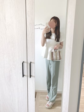 「NIKE（ナイキ）のナイキ エア マックス ココ ウィメンズサンダル / Nike Air Max Koko Women's Sandals CI8798-102 Sail（サンダル）」を使った、chunchun179さん（レディース・159cm）の夏コーディネート