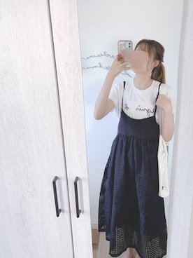 「IKEA（イケア）のアイテム（バッグ）」を使った、chunchun179さん（レディース・159cm）の夏コーディネート