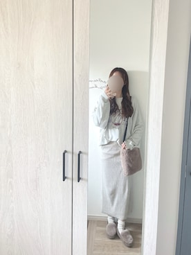 「アイテム（モカシン/デッキシューズ）」を使った、chunchun179さん（レディース・159cm）の秋コーディネート