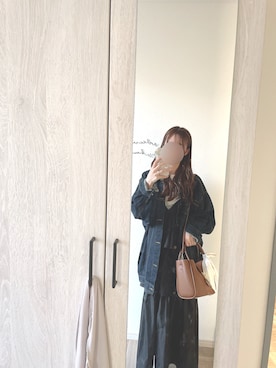 「アイテム（デニムジャケット）」を使った、chunchun179さん（レディース・159cm）の秋コーディネート