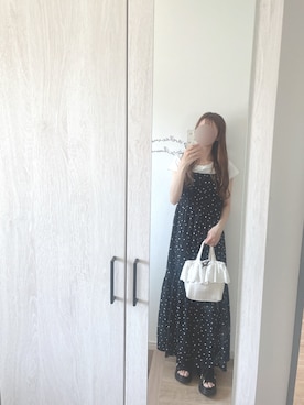 「アイテム（ワンピース）」を使った、chunchun179さん（レディース・159cm）の夏コーディネート