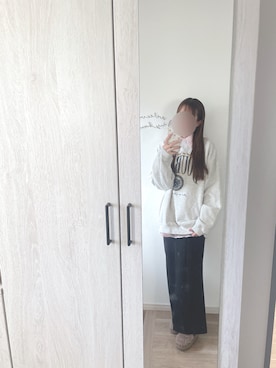 「アイテム（モカシン/デッキシューズ）」を使った、chunchun179さん（レディース・159cm）の秋コーディネート