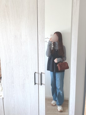 「CELINE（セリーヌ）のアイテム」を使った、chunchun179さん（レディース・159cm）の春コーディネート