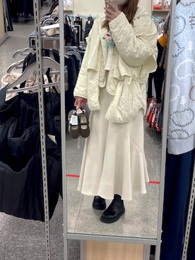 「classicalelf（クラシカルエルフ）のアイテム（その他アウター）」を使った、chunchun179さん（レディース・159cm）の冬コーディネート