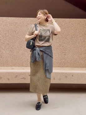 「RIVE DROITE（リヴドロワ）のレザービットローファー（ローファー）」を使った、RIVE DROITE officialさん（骨格ストレート・レディース・165cm）の夏コーディネート