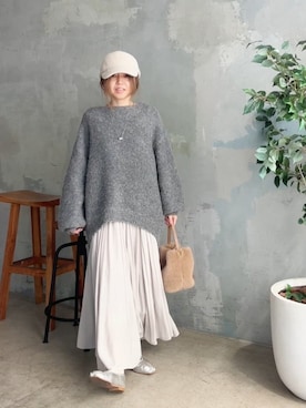 「RIVE DROITE（リヴドロワ）のアイテム（バレエシューズ）」を使った、RIVE DROITE officialさん（レディース・152cm）の秋コーディネート