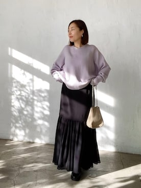 「新星WEARISTAにエントリー」｜RIVE DROITE officialさん（レディース・160cm）の冬コーディネート