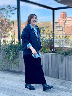 「RIVE DROITE（リヴドロワ）のアイテム」を使った、RIVE DROITE officialさん（レディース・165cm）の秋コーディネート