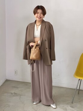 「RIVE DROITE（リヴドロワ）のアイテム（バレエシューズ）」を使った、RIVE DROITE officialさん（レディース・161cm）の夏コーディネート