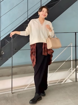 「スカートコーデ」｜RIVE DROITE officialさん（レディース・161cm）の冬コーディネート