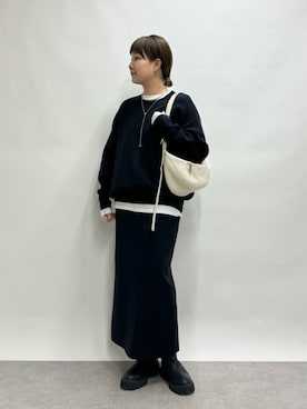 「スカートコーデ」｜RIVE DROITE officialさん（レディース・158cm）の冬コーディネート