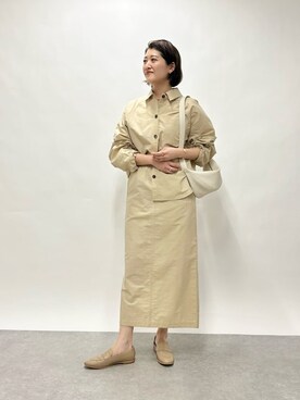 「RIVE DROITE（リヴドロワ）のアイテム（バレエシューズ）」を使った、RIVE DROITE officialさん（レディース・164cm）の冬コーディネート