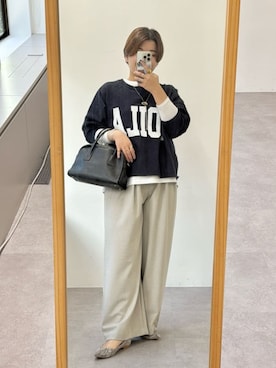 「アイテム（ネックレス）」を使った、RIVE DROITE officialさん（レディース・161cm）の秋コーディネート