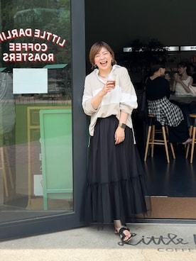 「ラガーシャツ」｜RIVE DROITE officialさん（レディース・165cm）の夏コーディネート