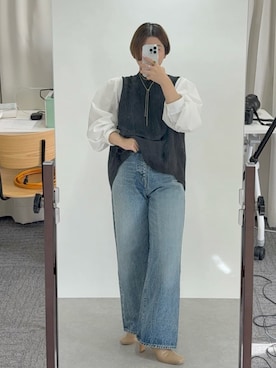 「RIVE DROITE（リヴドロワ）のアイテム（ブーツ）」を使った、RIVE DROITE officialさん（骨格ウェーブ・レディース・161cm）の冬コーディネート