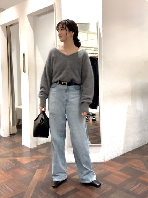 セール】【やわらかな肌触り】ファーヤーン2WAYニット（ニット  