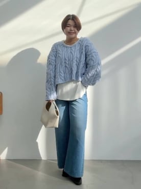 「アイテム（チョーカー）」を使った、RIVE DROITE officialさん（レディース・161cm）の秋コーディネート