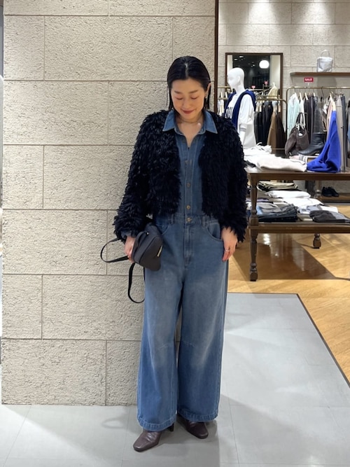 セール】【一枚で決まる】デニムジャンプスーツ（つなぎ