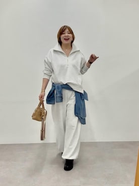 「RIVE DROITE（リヴドロワ）のアイテム」を使った、RIVE DROITE officialさん（レディース・165cm）の冬コーディネート