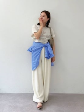 「RIVE DROITE（リヴドロワ）のアイテム」を使った、RIVE DROITE officialさん（レディース・160cm）の春コーディネート