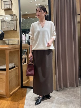 「スカートコーデ」｜RIVE DROITE officialさん（レディース・158cm）の冬コーディネート