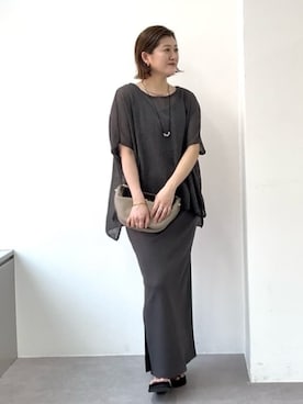 「シアーニット」｜RIVE DROITE officialさん（レディース・165cm）の春コーディネート