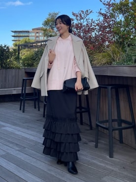 「スカートコーデ」｜RIVE DROITE officialさん（レディース・160cm）の冬コーディネート