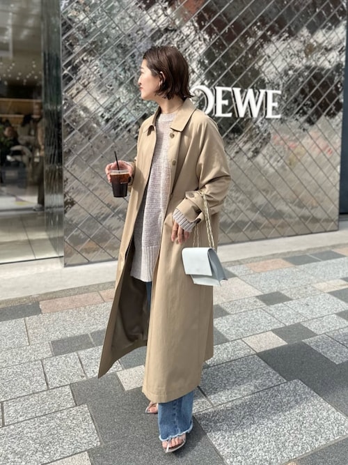 RIVE DROITE本部RIVE DROITE officialさんのステンカラーコートを使っ 