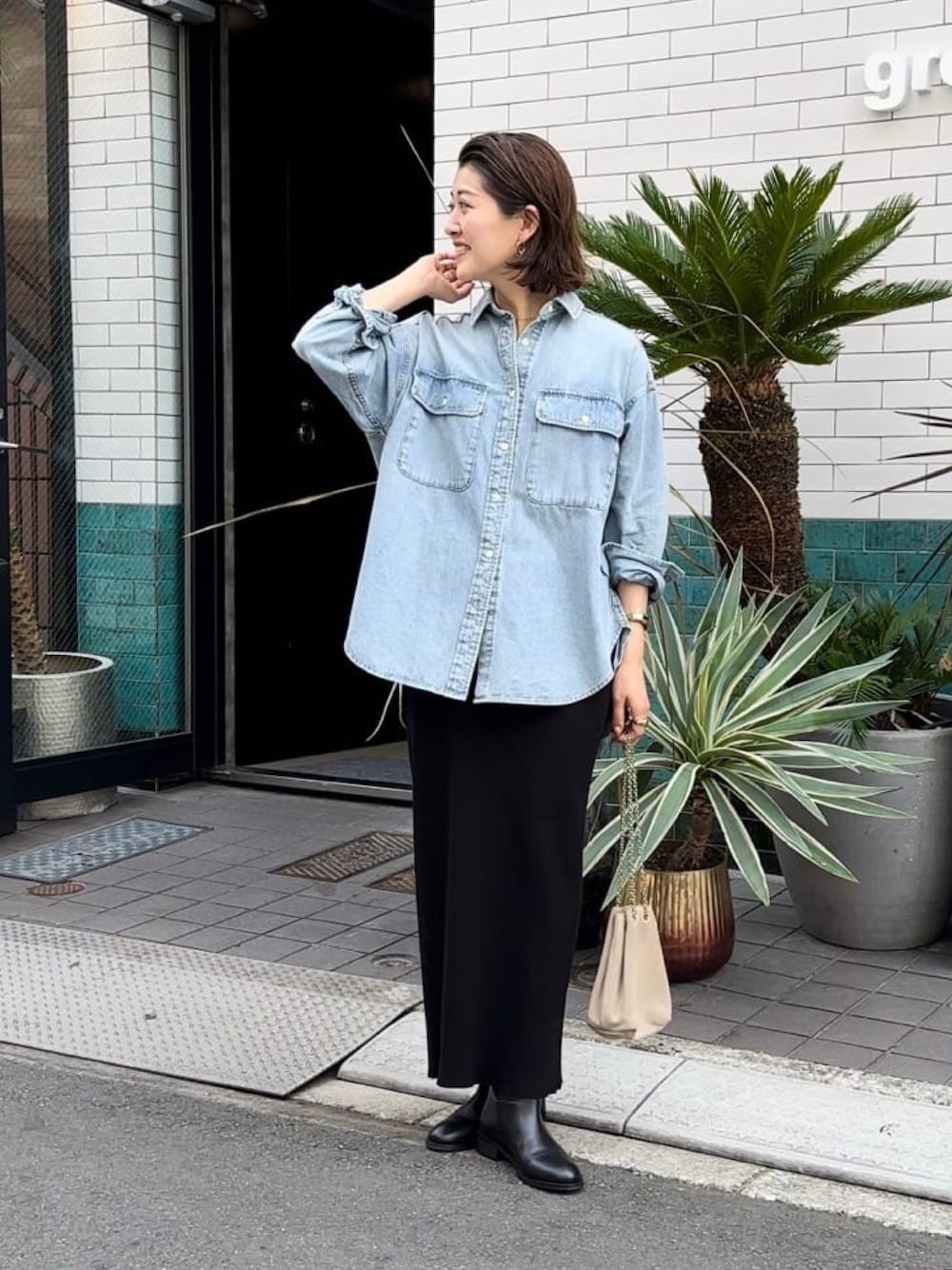 RIVE DROITE｜【ベストセラー】【MONN.:.(モン)】ビッグデニムシャツ