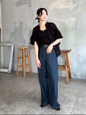 RIVE DROITE officialさん（レディース・163cm）の夏コーディネート