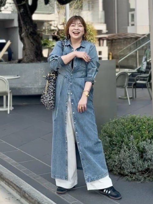 A・MONN】【ウエストゴム】ホワイトデニムパンツ（デニムパンツ