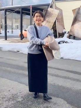 リヴドロワ 【セットアップ】フェザーラメカーディガン＆スカート