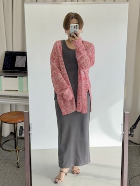 「タンクワンピース」｜RIVE DROITE officialさん（レディース・161cm）の冬コーディネート