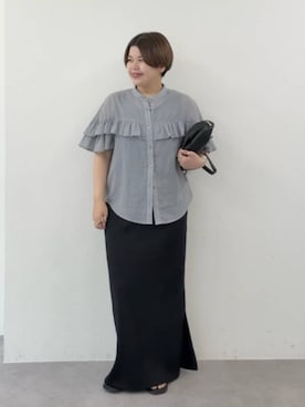 「RIVE DROITE（リヴドロワ）のアイテム（バッグ）」を使った、RIVE DROITE officialさん（レディース・161cm）の春コーディネート