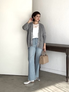 「RIVE DROITE（リヴドロワ）のアイテム（バレエシューズ）」を使った、RIVE DROITE officialさん（レディース・165cm）の秋コーディネート