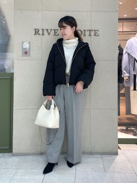 RIVE DROITE officialさん(レディース・155cm)の冬コーディネート